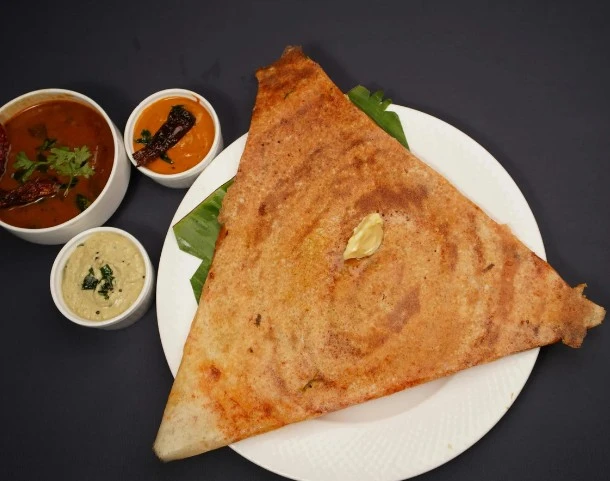 Mysore Masala Dosa - Crispy South Indian crepe at Krishna's Dosa Grill South Surrey